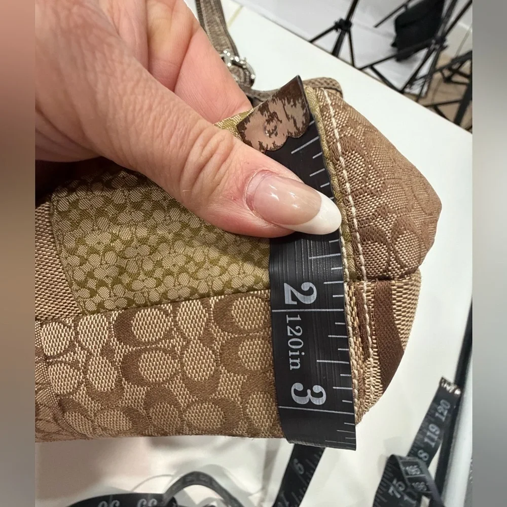 Coach Vintage Patchwork Signature Tote with Python Handles Rare Designer - Picture 11 of 15